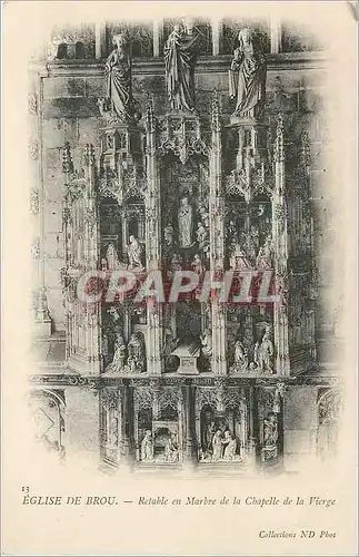 Cartes postales Eglise de Brou Retable en Marbre de la Chapelle de la Vierge