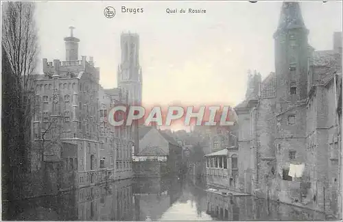 Cartes postales Bruges Quai du Rosaire