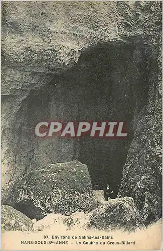 Cartes postales Environs de Salins les Bains Nans sous Ste Anne le Gouffre du Creux Billard