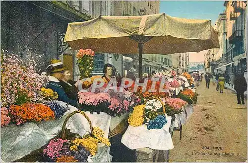 Cartes postales Nice le marche aux fleurs