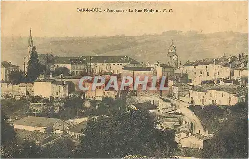 Cartes postales Bar le Duc Panorama la rue Phulpin