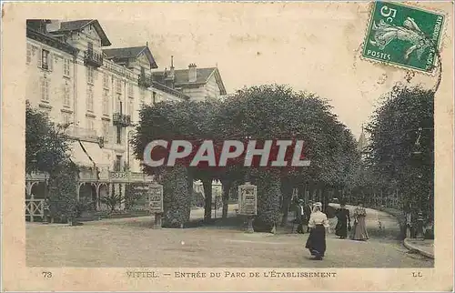 Cartes postales Vittel Entree du parc de l'Etablissement