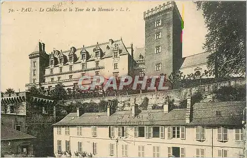 Ansichtskarte AK Pau le chateau et la tour de la Monnaie