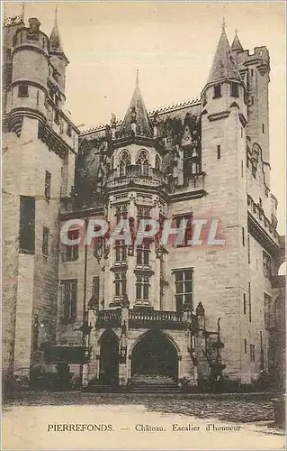 Ansichtskarte AK Pierrefonds chateau escalier d'honneur