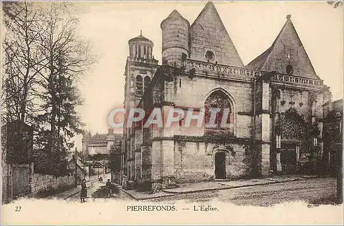 Cartes postales Pierrefonds l'eglise