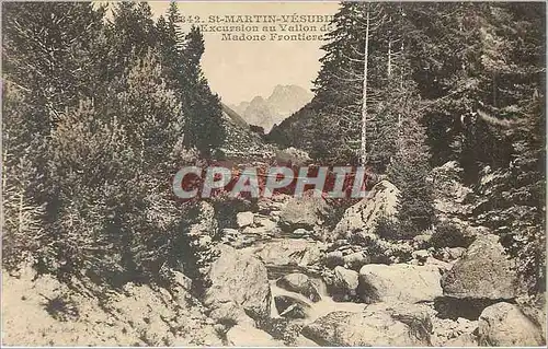 Cartes postales St Martin Vesubie excursion au Vallon de Madone Frontiere