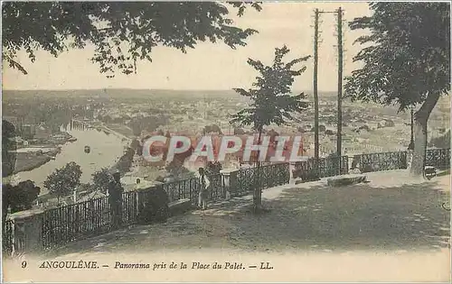 Cartes postales Angouleme panorama pris de la place du Palet