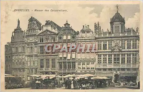 Cartes postales Bruxelles maison des corporations