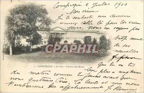 Cartes postales Compiegne le parc pelouse des Musas