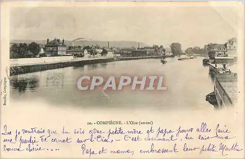 Cartes postales Compiegne l'Oise amont