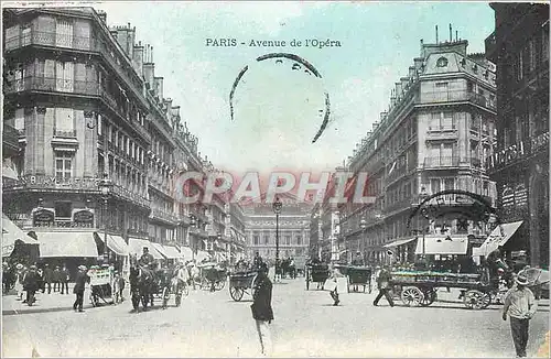 Cartes postales Paris Avenuue de l'Opera