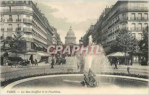 Cartes postales Paris La Rue Soufflot et le Pantheon