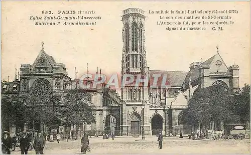 Cartes postales Collection Petit Journal Paris 1er arrt eglise Saint Germain l'Auxerrois Mairie du 1er Arrondiss