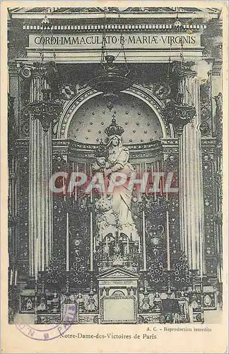 Cartes postales Notre Dame des Victoires de Paris