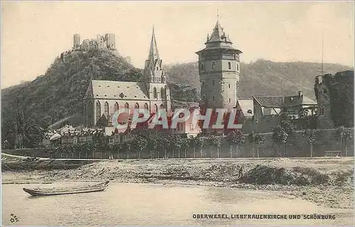 Cartes postales Oberwesel Lieberauenkirche und Schonburg