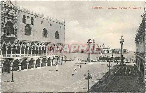 Ansichtskarte AK Venezia Piazzetta e Isola S Giorgio Bateau