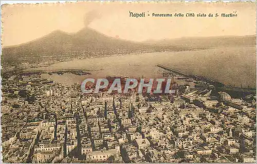 Cartes postales Napoli panorama della Citta visto da S Martino