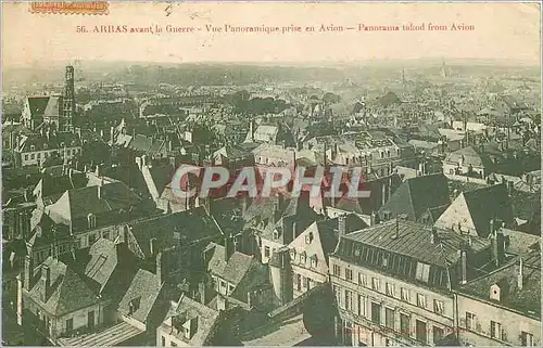 Cartes postales Arras avant la Guerre vue panoramique prise en Avion