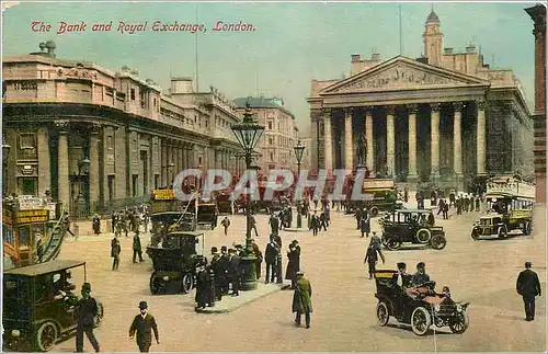 Cartes postales The bank and royal exchange London