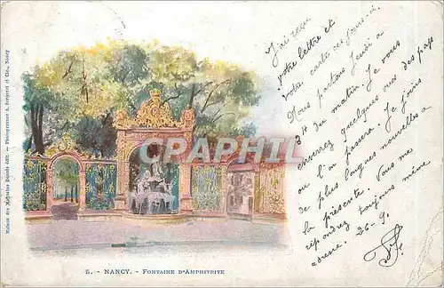 Cartes postales Nancy fontaine d'Amphitrite