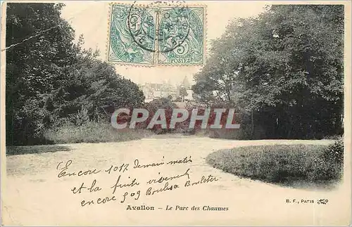 Cartes postales Avallon le parc des Chaumes