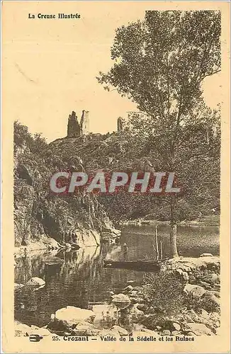 Ansichtskarte AK La Creuse illustree Crozant vallee de la Sedelle et les ruines