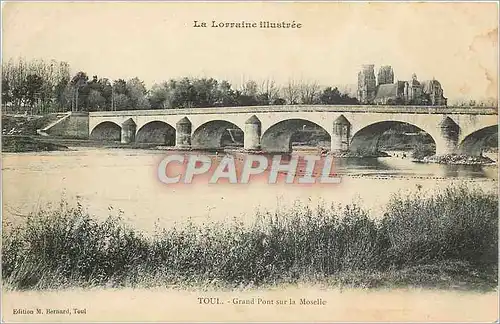 Ansichtskarte AK Toul grand pont sur la Moselle