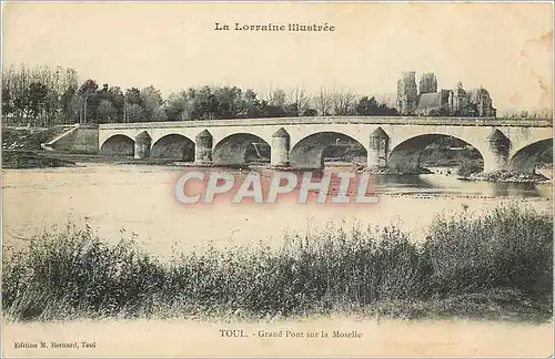 Cartes postales Toul grand pont sur la Moselle