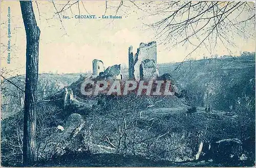 Cartes postales Crozant les ruines