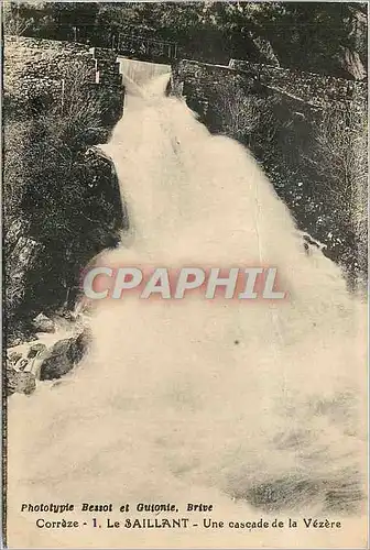 Cartes postales Correze le Saillant une cascade de la Vezere