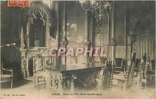 Ansichtskarte AK Arras hotel de ville salle des Mariages