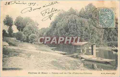 Cartes postales Environs de Meaux pointe sud de l'ile d'Isles les Villenoy