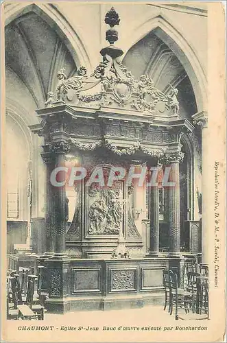 Ansichtskarte AK Chaumont Eglise St Jean bauc d'oeuvre execute par Bouchardon