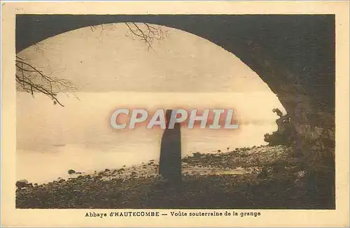 Ansichtskarte AK Abbaye d'Hautecombe voute souterraine de la grange