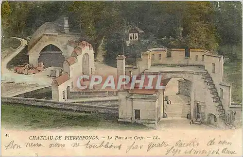 Ansichtskarte AK Chateau de Pierrefonds Le Parc aux Certs