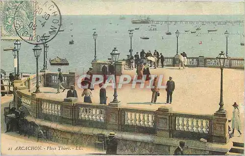 Cartes postales Arcachon place Thiers