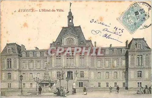 Cartes postales Evreux l'Hotel de Ville