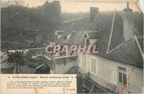 Cartes postales Gargilesse indre Maison de George Sand