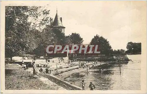 Cartes postales Pornic Le plage et le chateau
