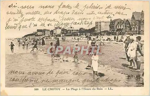 Ansichtskarte AK Le Crotoy la plage a l'Heure du Bain