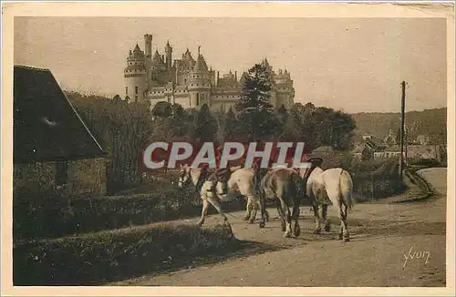 Ansichtskarte AK Ch�teau de Pierrefonds Chevaux