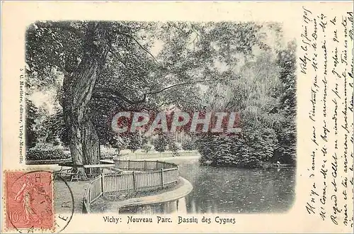 Cartes postales Vichy Nouveau parc bassin des Cygnes