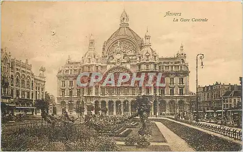 Cartes postales Anvers la gare centrale