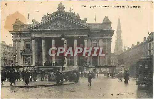 Cartes postales Bruxelles Place de la Bourse