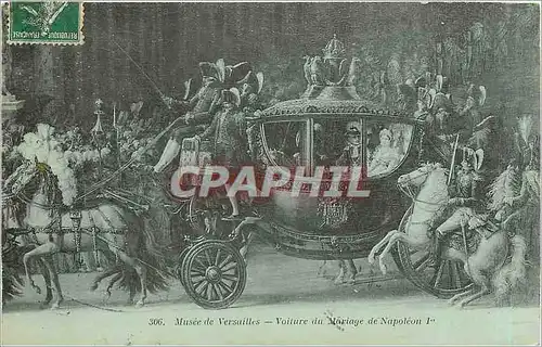 Cartes postales Musee de Versailles Voiture du mariage de Napoleon 1er