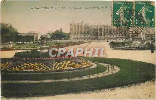 Cartes postales St Germain en Laye le chateau XVI siecle vu du parc