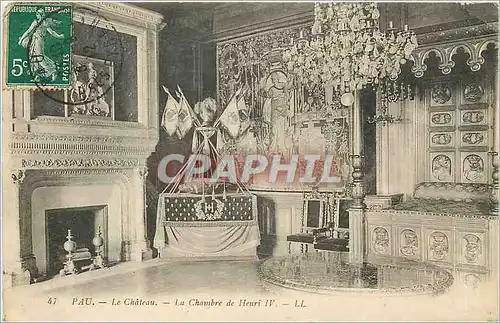 Ansichtskarte AK Pau le chateau la chambre de Henri IV