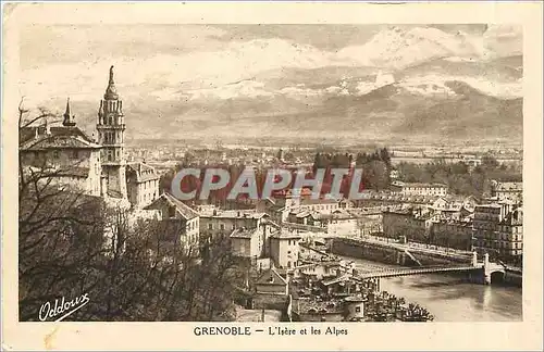Cartes postales Grenoble l'Isere et les Alpes