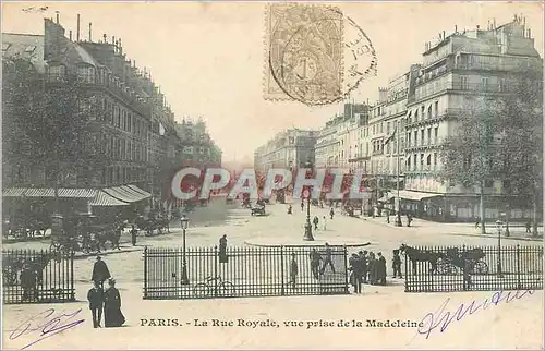 Ansichtskarte AK Paris la rue royale vue prise de la Madeleine