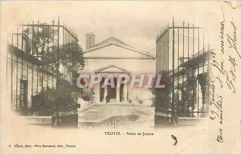 Cartes postales Troyes palais de justice